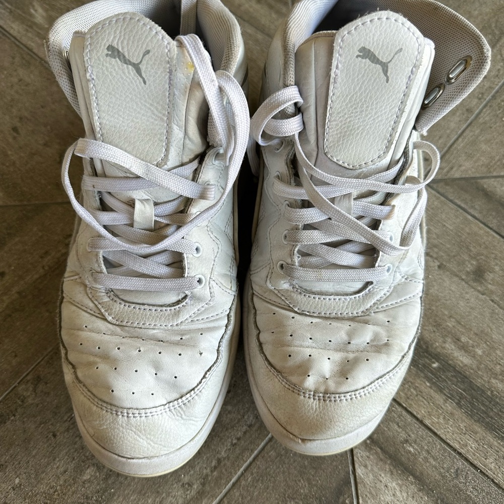 Puma Gray High-Top Sneakers
